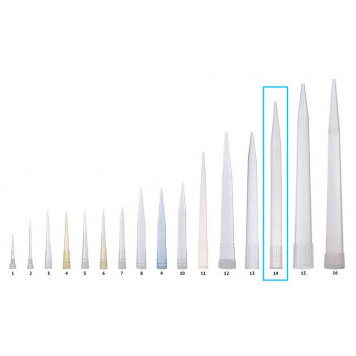 CONES POUR THERMO FIt PIPETTE NON STERILES 0,5-5ML PACK x 100