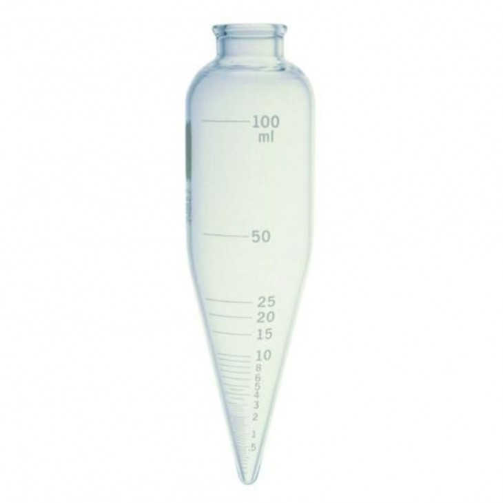 TUBE A CENTRIFUGER CONIQUE GRADUE ASTM VERRE BOROSILICATE 3.3 100ML