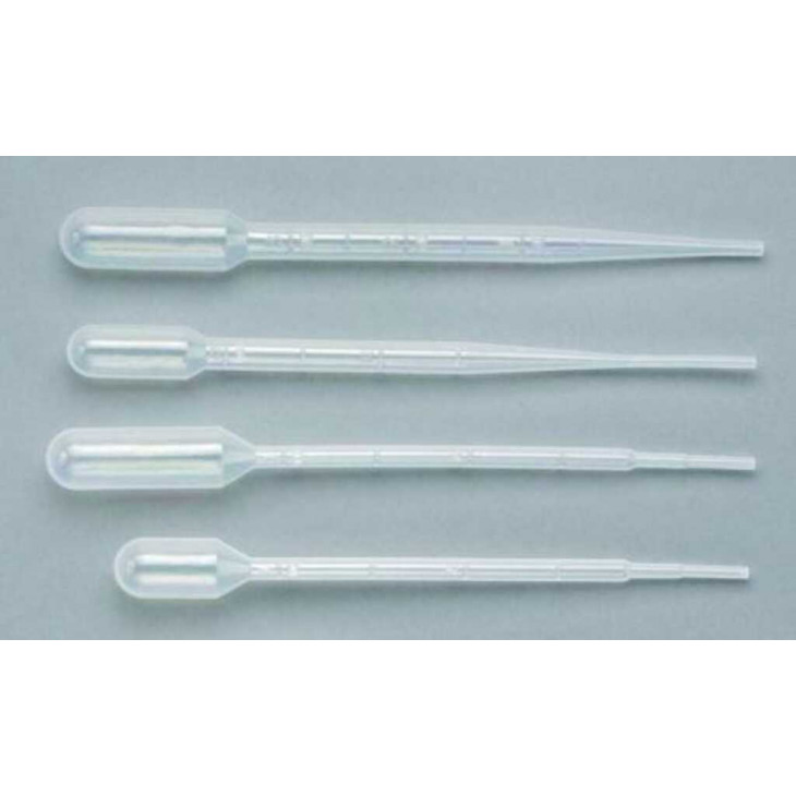 PIPETTE PASTEUR 2ML GRADUEE NON STERILE LONG.116MM - PACK X500