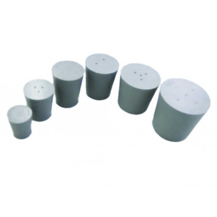 BOUCHON CONIQUE CAOUTCHOUC GRIS PLEIN D. 56 X 65 X 45 MM
