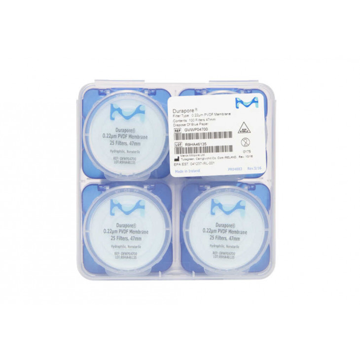 MEMBRANE FILTRANTE DURAPORE POR. 0,22uM DIAM.47MM - X100
