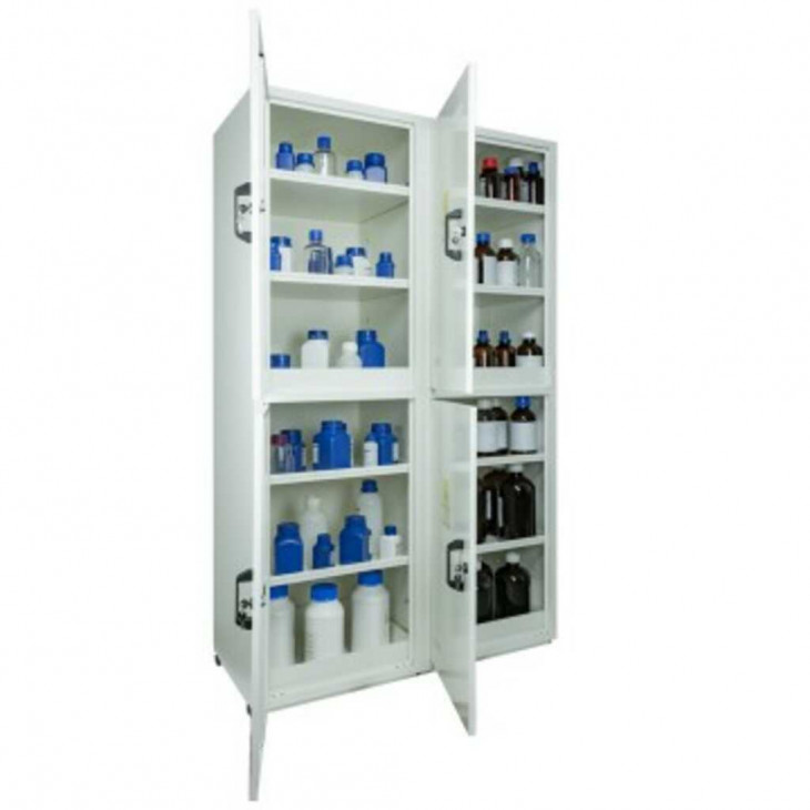 ARMOIRE DE SECURITE MULTIRISQUES HAUTE 4 PORTES / 4 COMPARTEMENTS