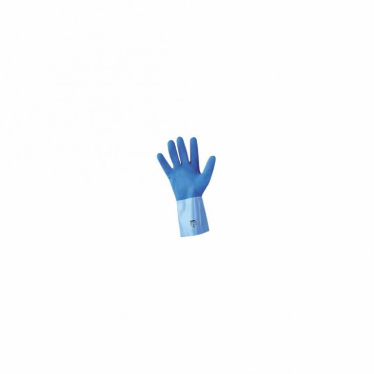 GANT LATEX BICOLORE BLEU SUR JERSEY EP.1,4MM TAILLE XL - X 10 PAIRES