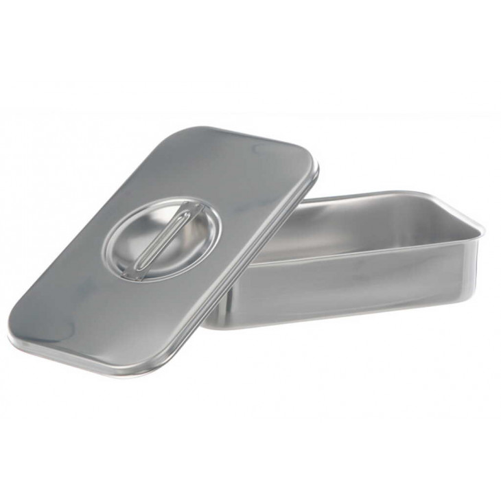 RECIPIENT AVEC COUVERCLE EN INOX 18/10 - 2.5L - DIM. 155X105X160MM