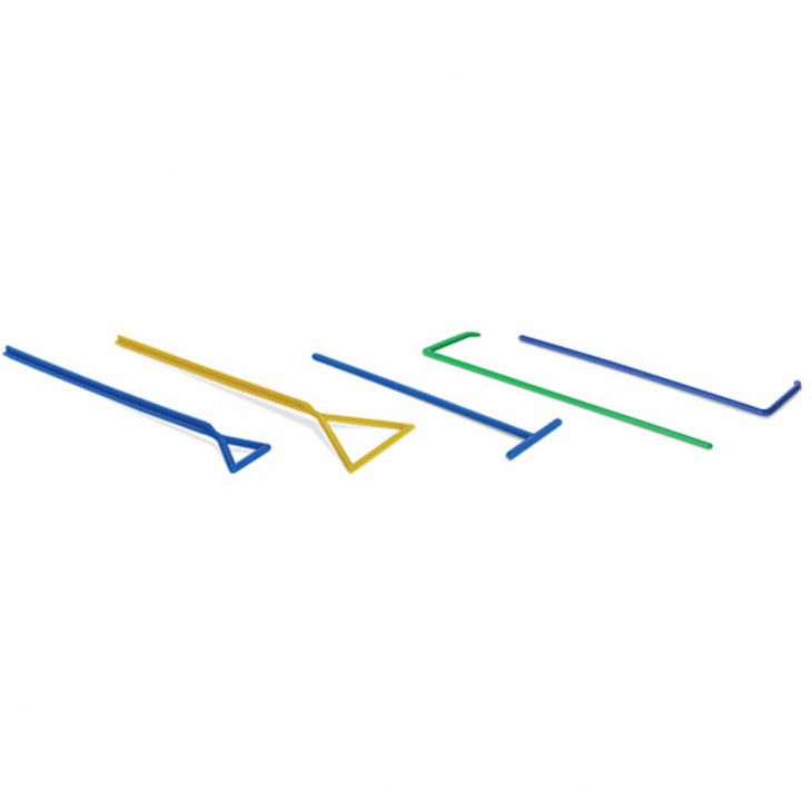 ETALEUR TRIANGLE STERILE BLEU EN PP L+215MM S/SACHET UNITAIRE - X100