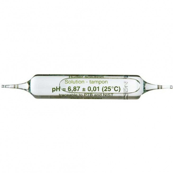 SOLUTION TAMPON DIN / NIST DANS FIOLAX PH 4,01-6,87 - 2X30 AMPOULES
