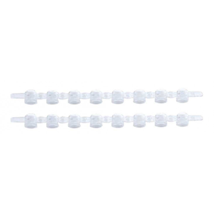 BOUCHON PP TUBE PCR EN BANDE X8 AMPQLEAR - CAP.0,2ML - PACK X125