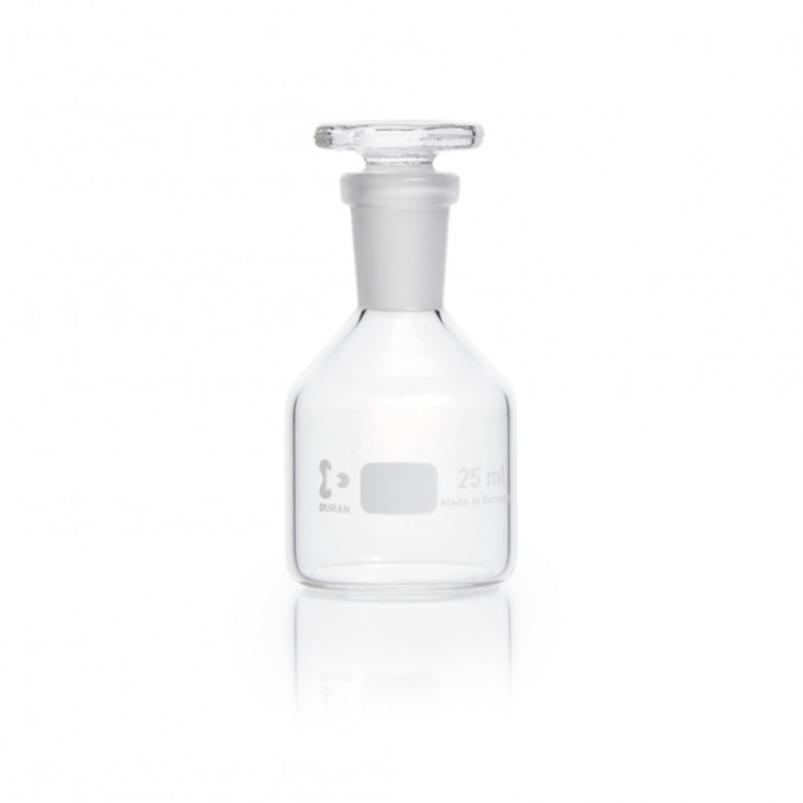 FLACON EN VERRE COL ETROIT + BOUCHON DURAN 25ML CN12/21 X10
