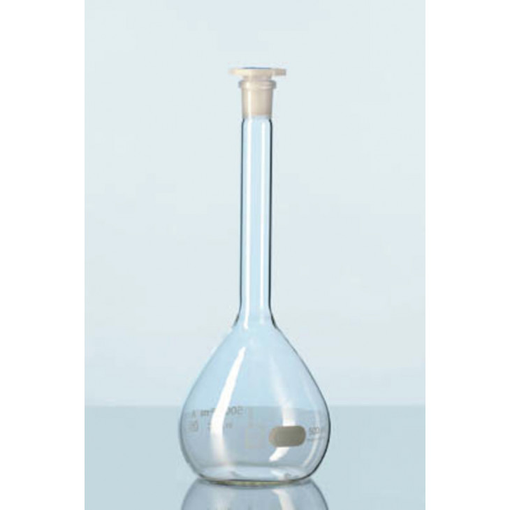 FIOLE JAUGEE VERRE DURAN CL.A BOUCHON PE OCTOGONAL 50ML -X2