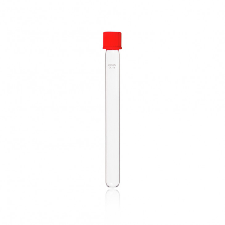 TUBE DE CULTURE VERRE DURAN D.18X180MM & CAPE A VIS -P.50