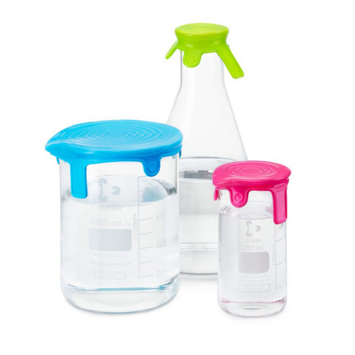 COUVERCLE EN SILICONE T.S ROSE POUR VERRERIE DIAM.43 A 61MM