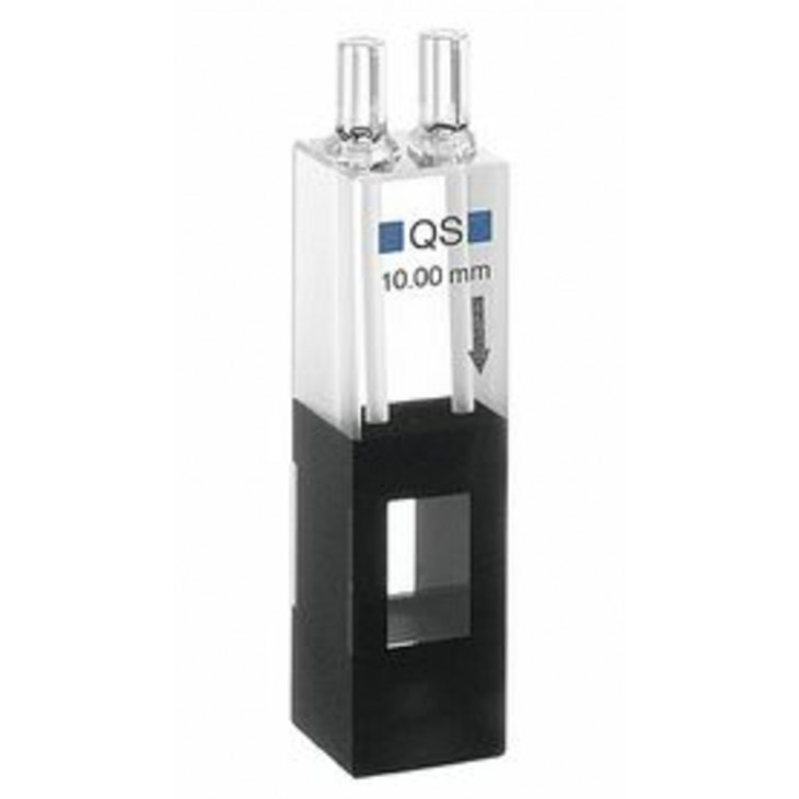 CUVE HELLMA EN QUARTZ A CIRCULATION Z=8,5MM