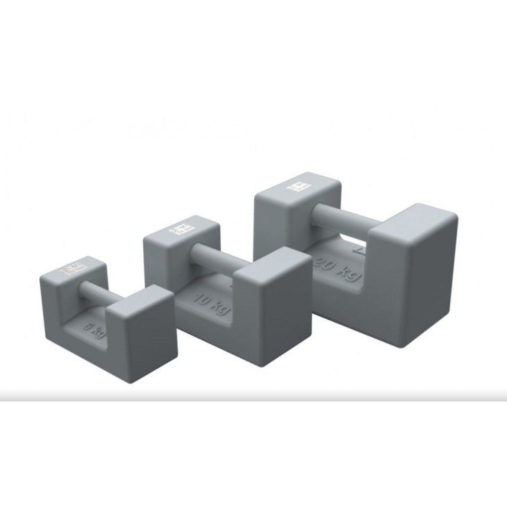 POIDS PARALLELEPIPEDE EN FONTE CLASSE M1 20KG CERTIFIE COFRAC