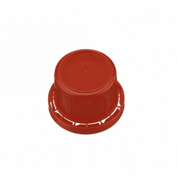 BOUCHON A VIS DE DEGAZAGE FIL. 32MM ROUGE BAGUE INVIOLABLE