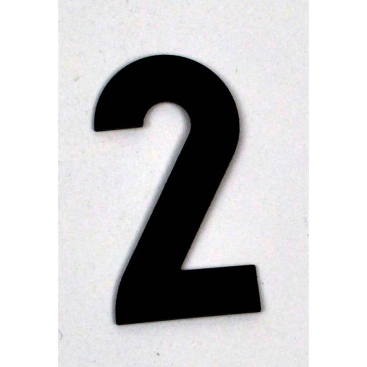 ETIQUETTES DE CASEINE CHIFFRES NOIRS NUMERO 2, PAR 10 X 100