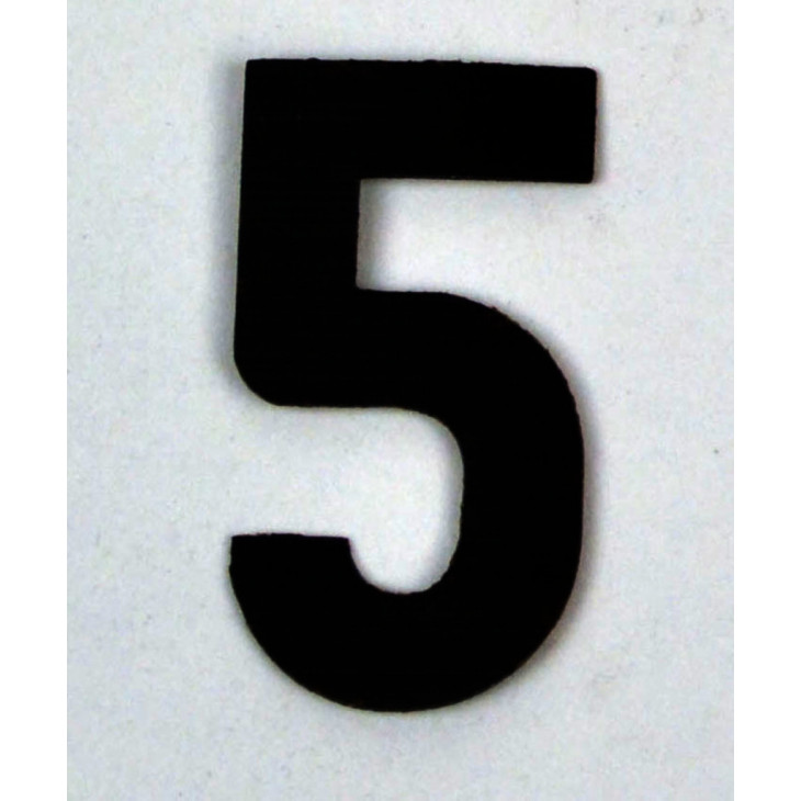 ETIQUETTES DE CASEINE CHIFFRES NOIRS NUMERO 5, PAR 10 X 100