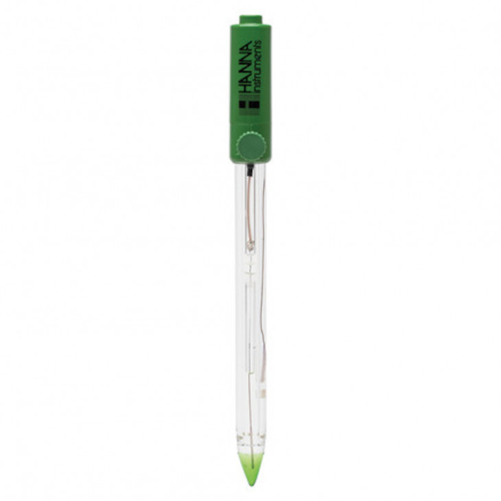 ELECTRODE HANNA HI1053B, VERRE -, FICHE BNC, CABLE 1M