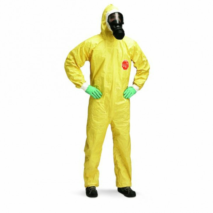COMBINAISON TYCHEM C JAUNE PR PRODUITS CHIMIQUES T.XL -P.25