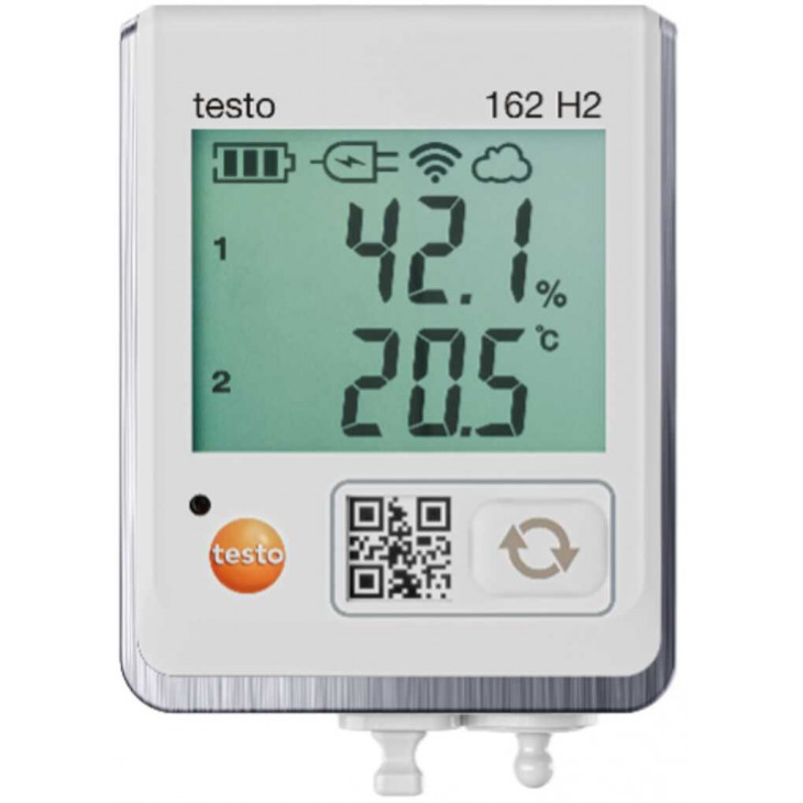 ENREGISTREUR TESTO 162 H2 TEMP/HUM WIFI AVEC ECRAN ET 1 ENTREE SONDE