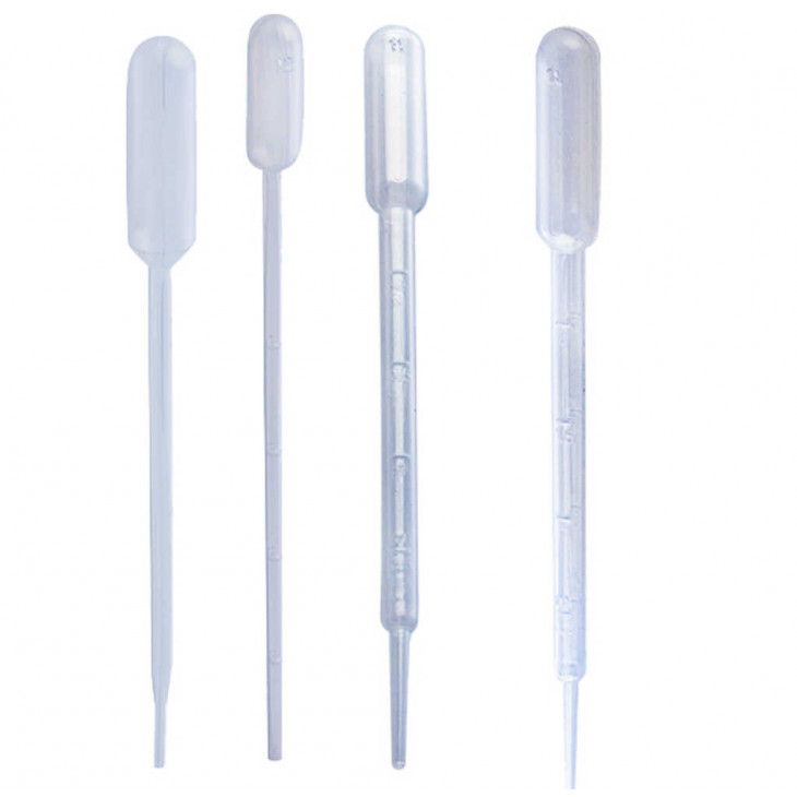 PIPETTES PASTEUR LDPE 0,4ML GRADUEE NON STERILE PACK X500