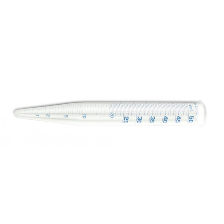 TUBE A CENTRIFUGER POUR TEST SOLUBILITE CAP.50ML D.24X190MM