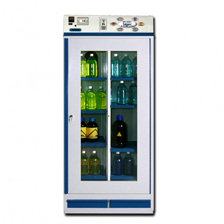 ARMOIRE VENTILEE FILTRANTE 80CM, 2 COMP., 8 ETAGERES