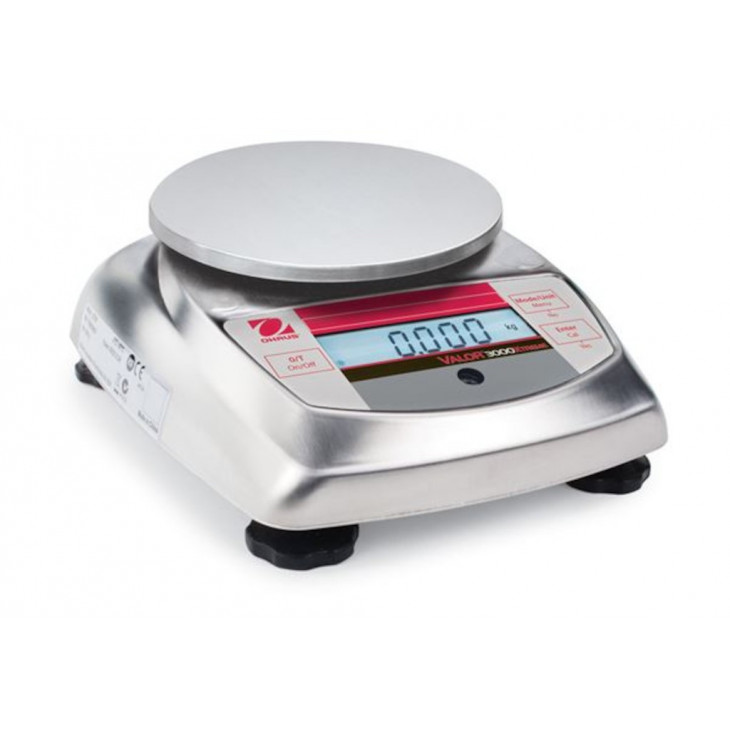 BALANCE OHAUS VALOR 3000 INOX 400G/0,01G PLATEAU D.120MM