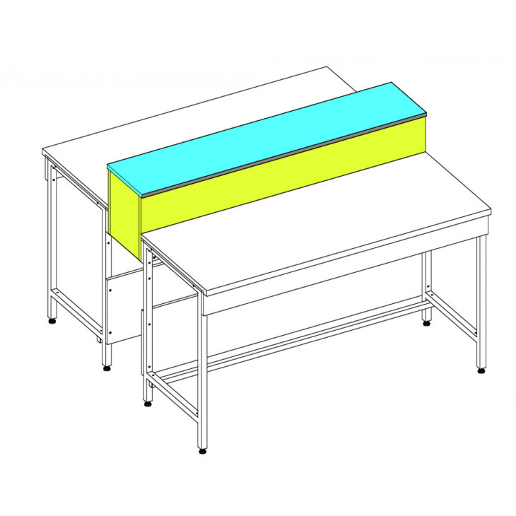 TABLETTE CENTRALE L=1500 LARG=300MM