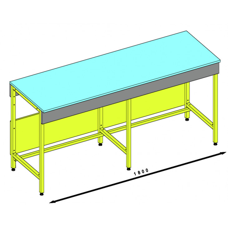 PAILLASSE NUE SECHE L=1800 MM PROF=600MM STRATIFIE