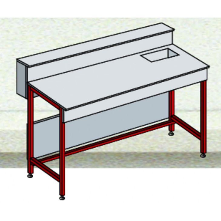 PAILLASSE HUMIDE D+T L=1200 PROF=750 MM STRATIFIEE