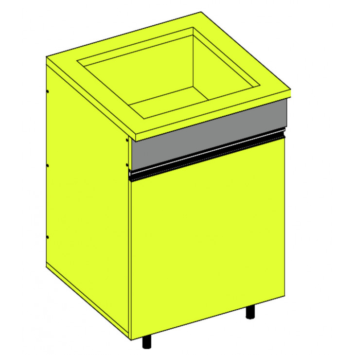 LAVERIE SUR MEUBLE PORTEUR L=1200 P=750MM POLYPROPYLENE