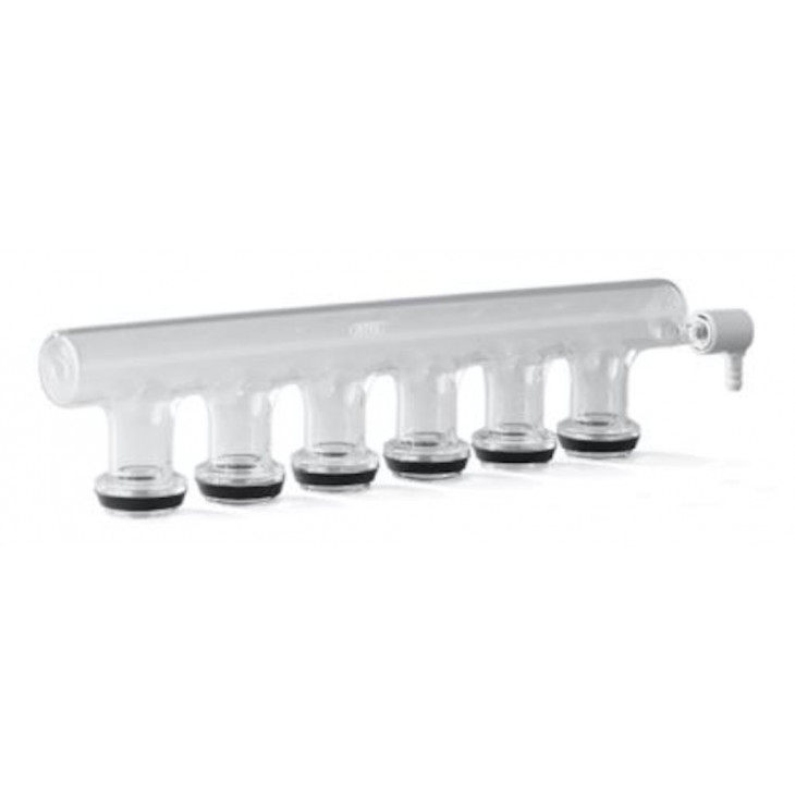 MODULE D'ASPIRATION 6 POSTES POUR TUBES 250ML AVEC 6 JOINTS