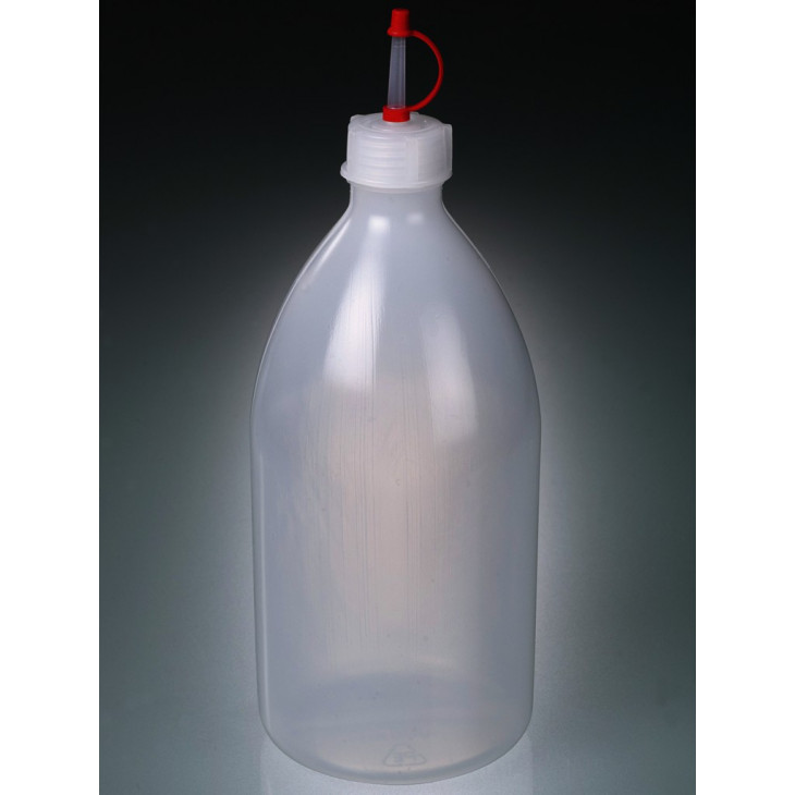 FLACON COMPTE-GOUTTES LDPE ROND 1000 ML COL ETROIT