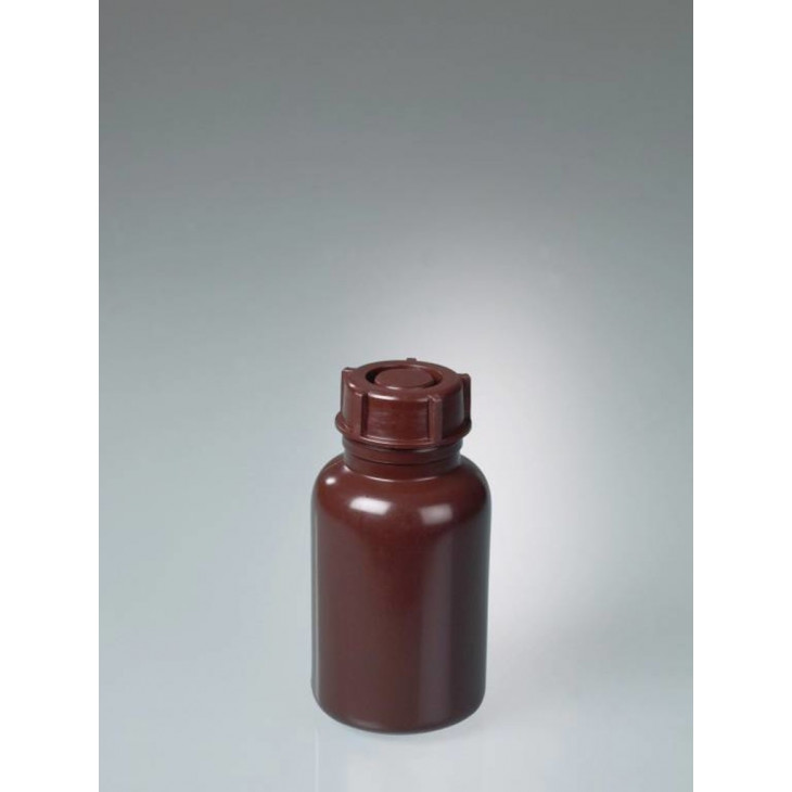 FLACON BRUN COL LARGE LDPE 250ML D.64 X 127MM