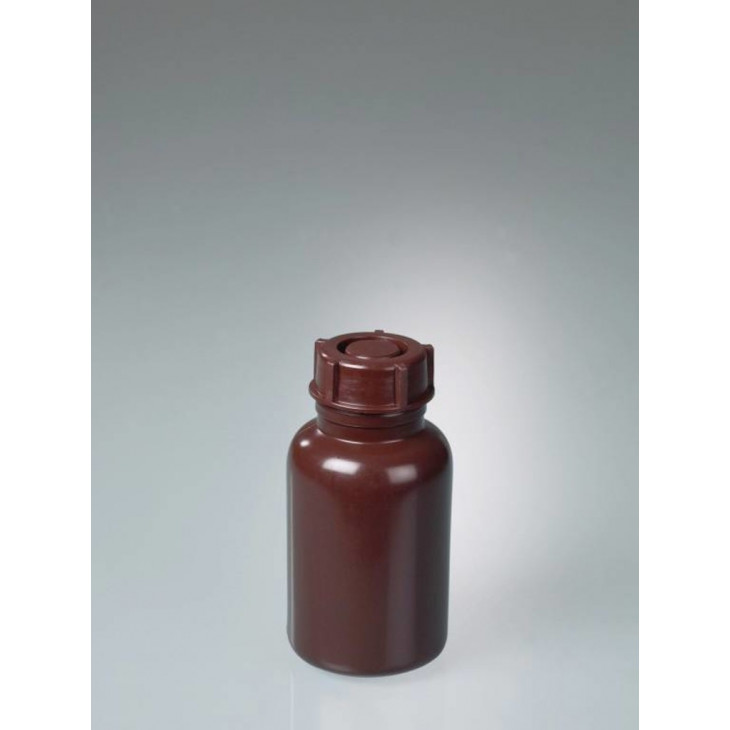 FLACON BRUN COL LARGE LDPE 500ML D.77 X 158MM