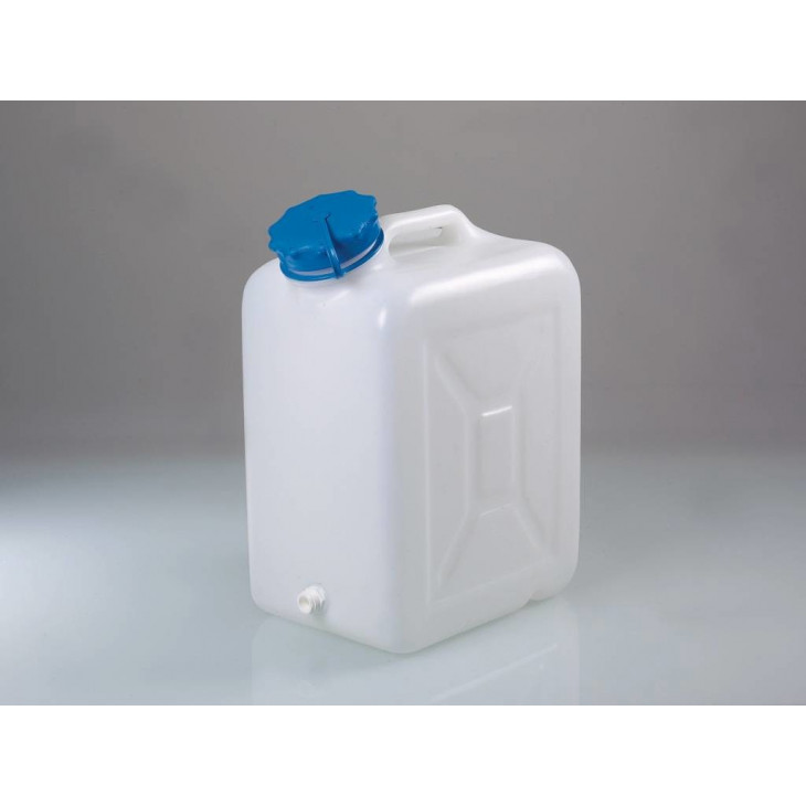 BIDON EN HDPE TRANSPARENT 5L L.O. TUBULURE FILETEE