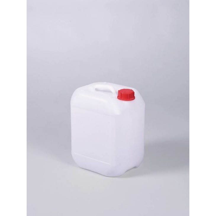 BIDON HDPE AVEC BOUCHON ROUGE CAPACITE 10 LITRES