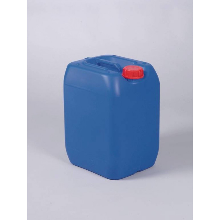 BIDON HDPE BLEU AVEC BOUCHON ROUGE CAPACITE 20 LITRES - Labora