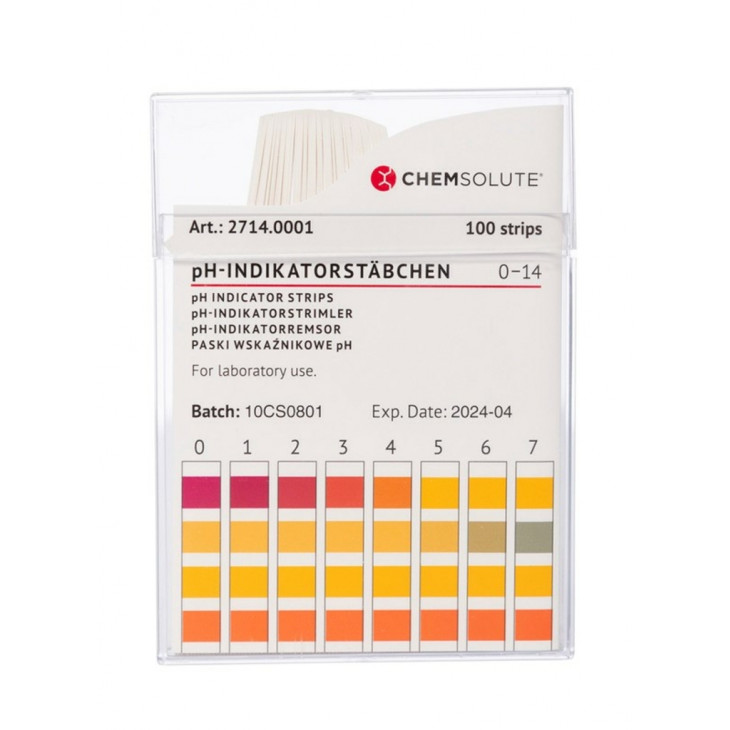 PAPIER PH 0-14 EN BANDELETTES 2714 - PACK X 100 TESTS
