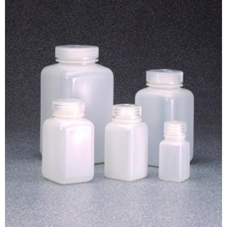 FLACON NALGENE CARRE COL LARGE HDPE 500ML - X12