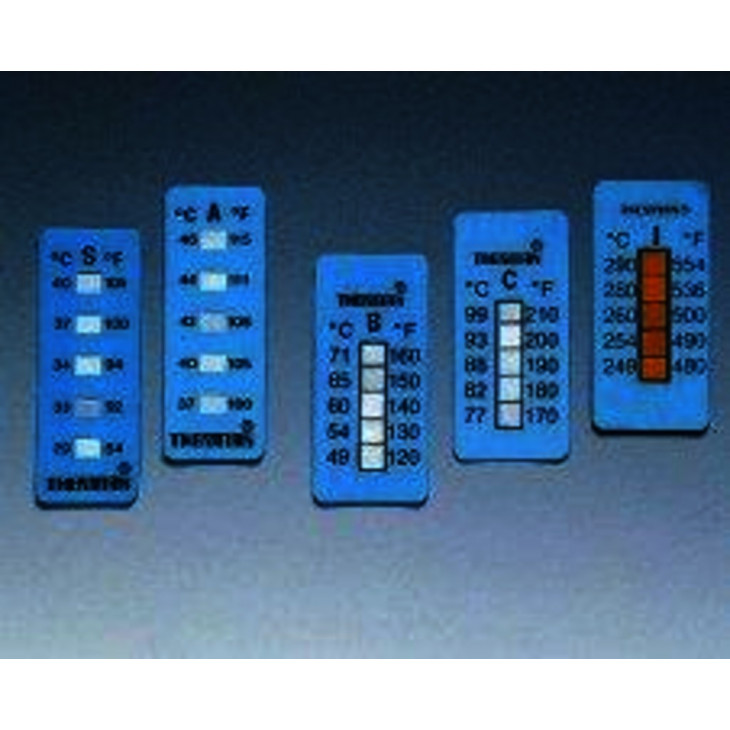 RUBANS THERMOMETRES THERMAX TEMP. +1/+12'C - PACK DE 10