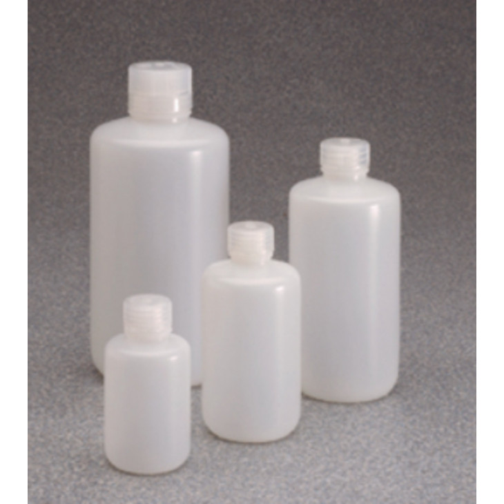 FLACON NALGENE ROND COL ETROIT HDPE BOUCHON PP 1000ML PACK X6