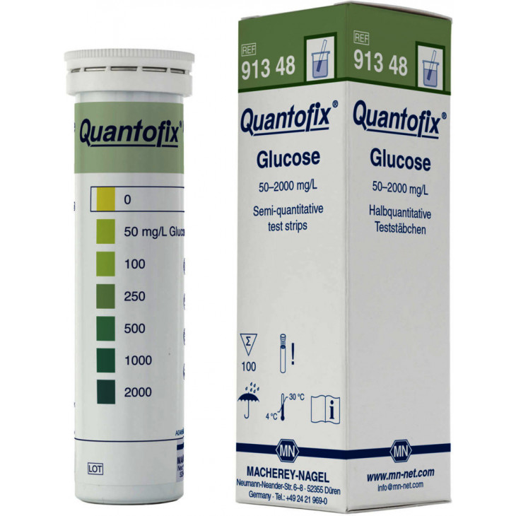 QUANTOFIX GLUCOSE 0-2000MG/L BANDELETTES 91348 - PACK 100