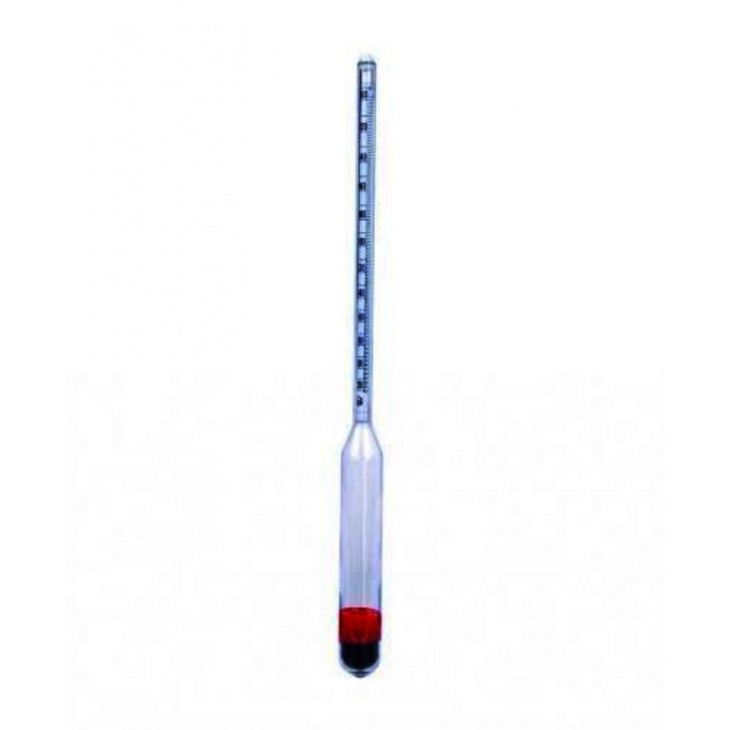 DENSIMETRE EN POLYCARBONATE 9-21'BAUME T'15C LONG.250MM