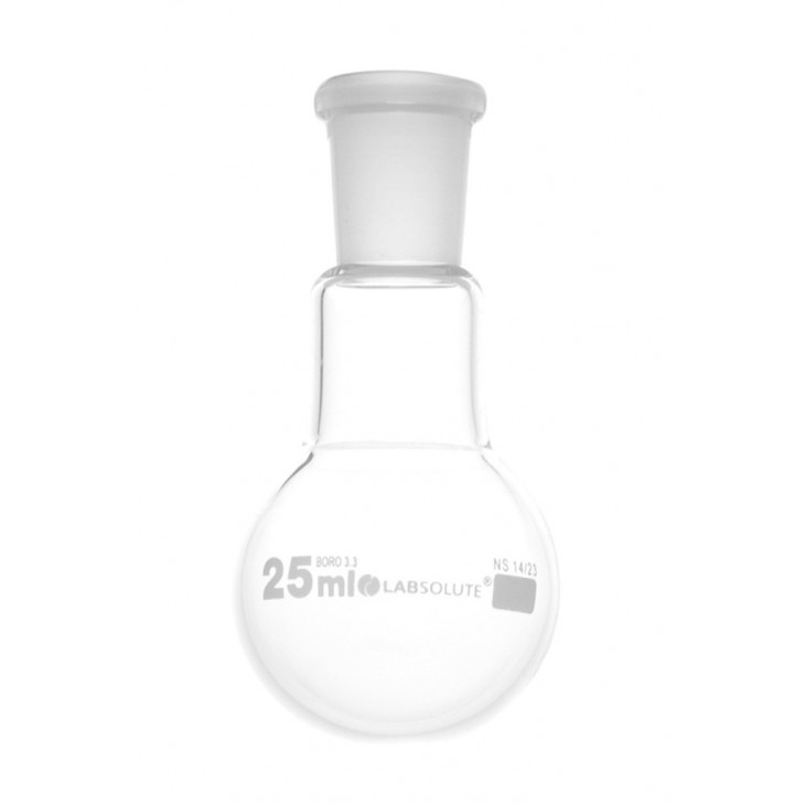 BALLON A FOND ROND COL RODE 14/23 CAP.25ML