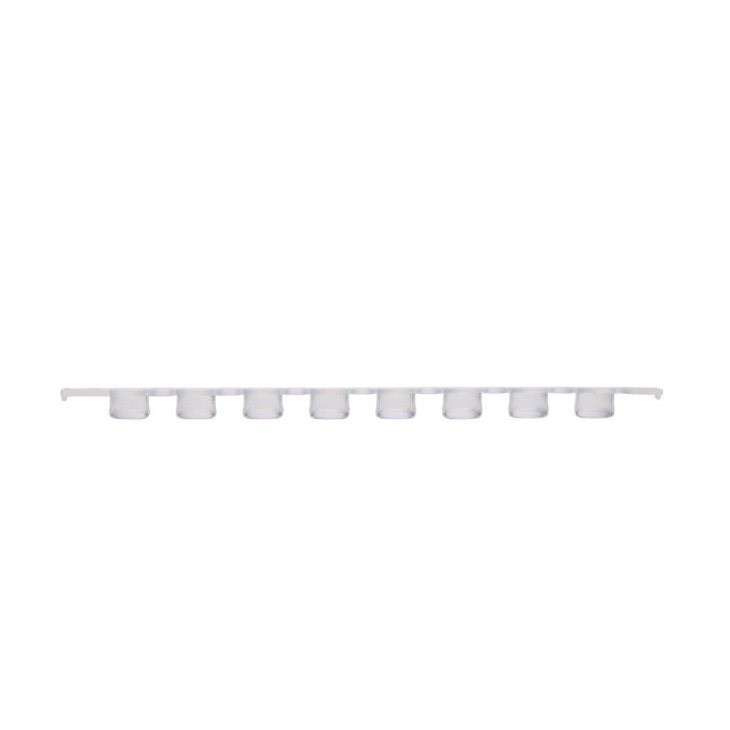 BARRETTE DE 8 BOUCHONS PLATS POUR PCR - PACK DE 300