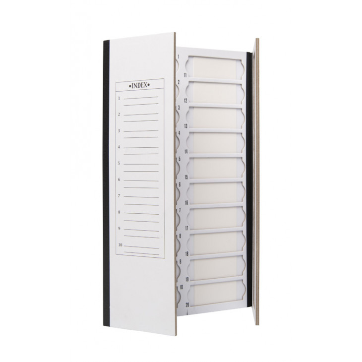 BOITE DE RANGEMENT EN CARTON NOIR POUR 20 LAMES