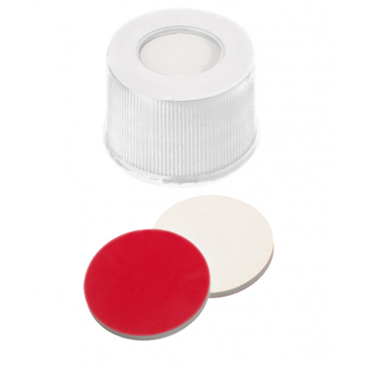 BOUCHON A VIS PP BLANC 1 TROU DN13 SILICONE/PTFE - X100