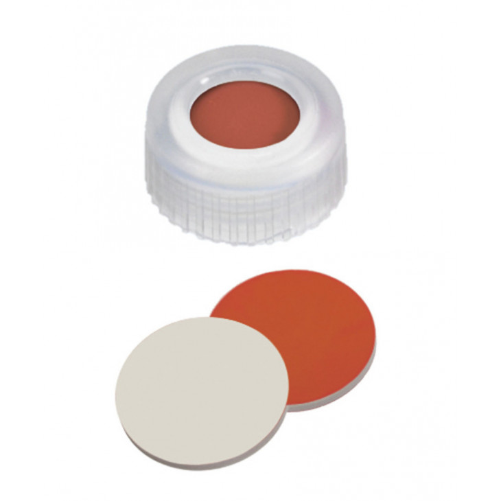 BOUCHON A VIS PP ROSE 1 TROU DN9 CAOUTCHOUC/PTFE - X100