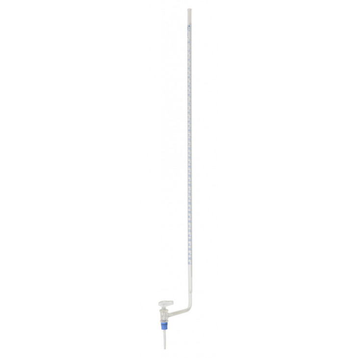 BURETTE EN VERRE ROB.LATERAL CLE VERRE 25ML EN 0,05ML